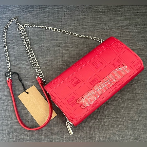 NWT STEVE MADDEN BDOUBLE CROSSBODY WALLET BAG PURSE - Picture 1 of 9